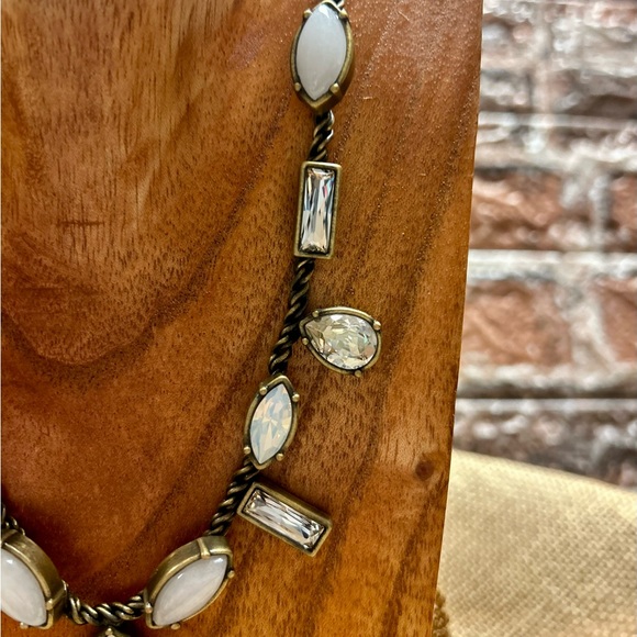 Silpada KR Collection "Crystal Clear" Rhinestone Brass Statement Necklace - Picture 4 of 8